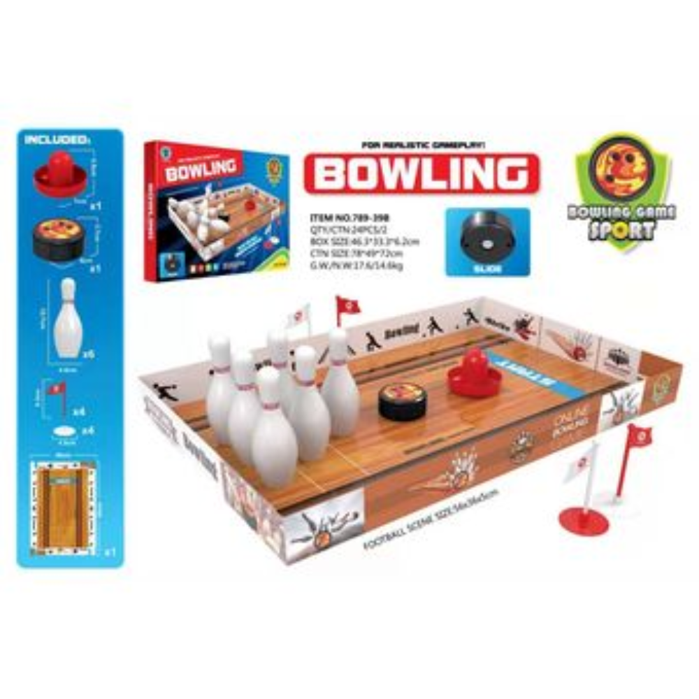 Juego De Mesa De Bolos Lanzador Familiar 